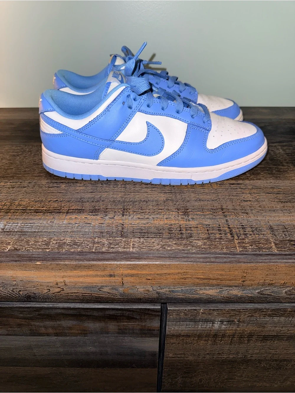 Nike Low-Top Sneakers in Sky Blue and White